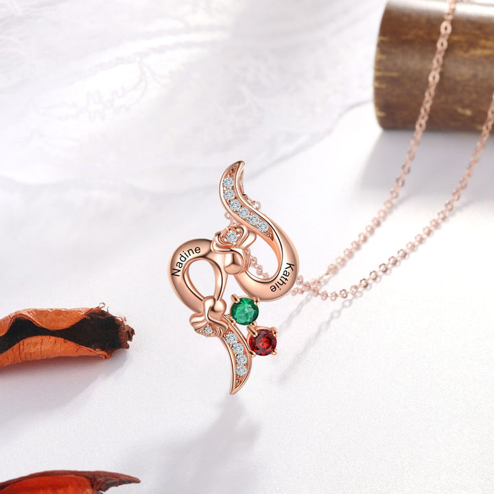 Silver Rose Flower Necklace