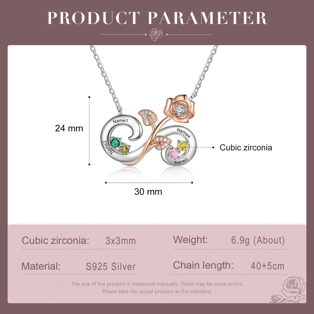 Infinity Flower Necklace