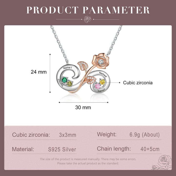 Infinity Flower Necklace