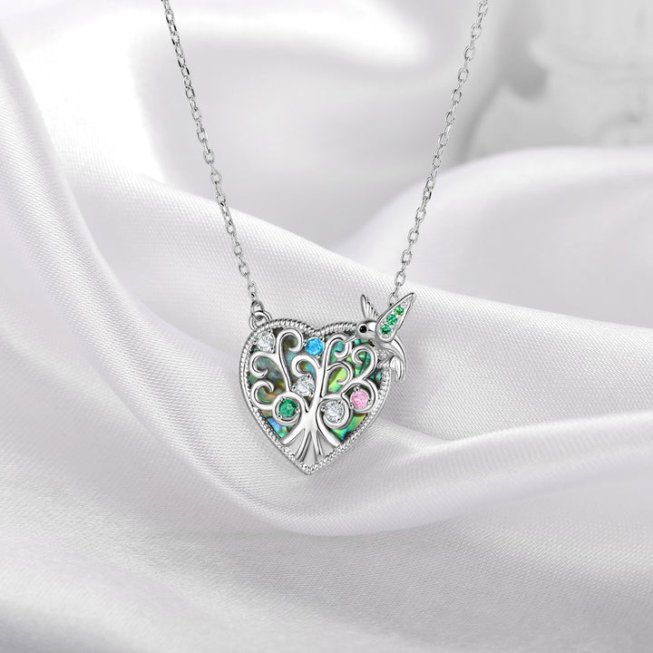 Plated Bird Heart Necklace