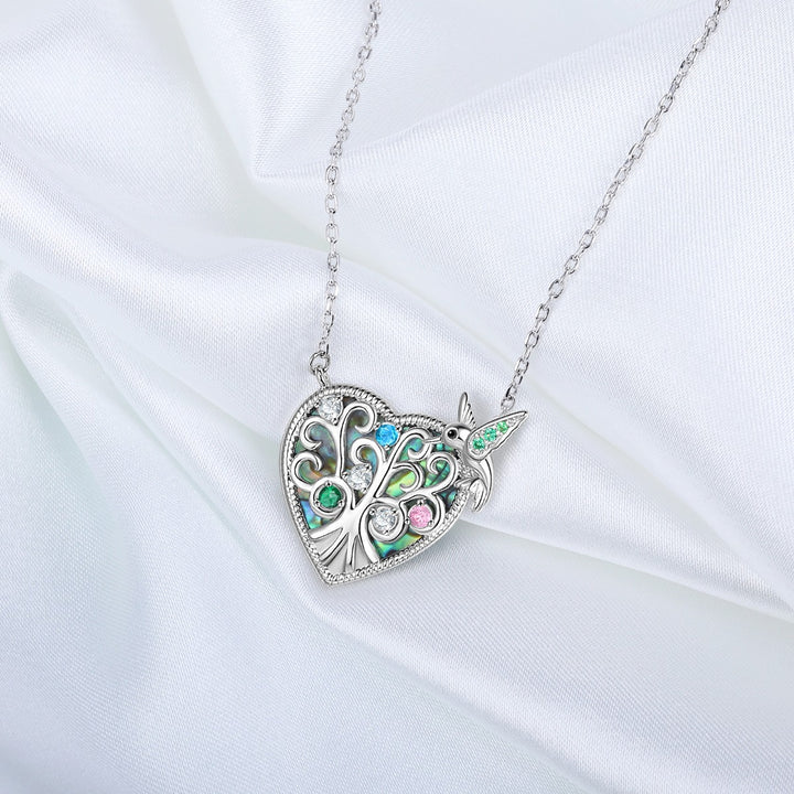Plated Bird Heart Necklace