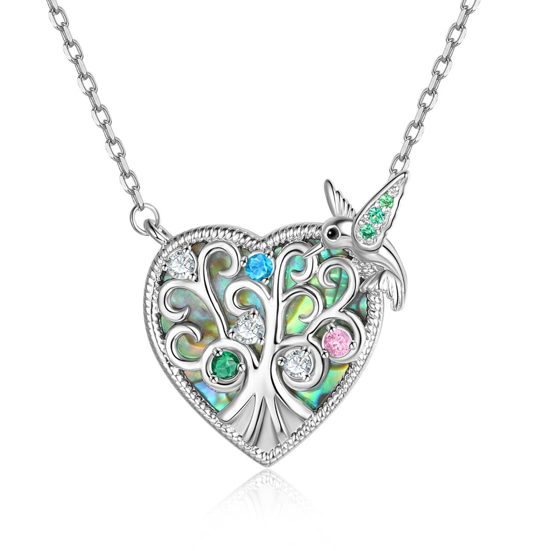 Plated Bird Heart Necklace