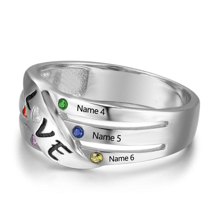 Sterling Silver Birthstone Ring