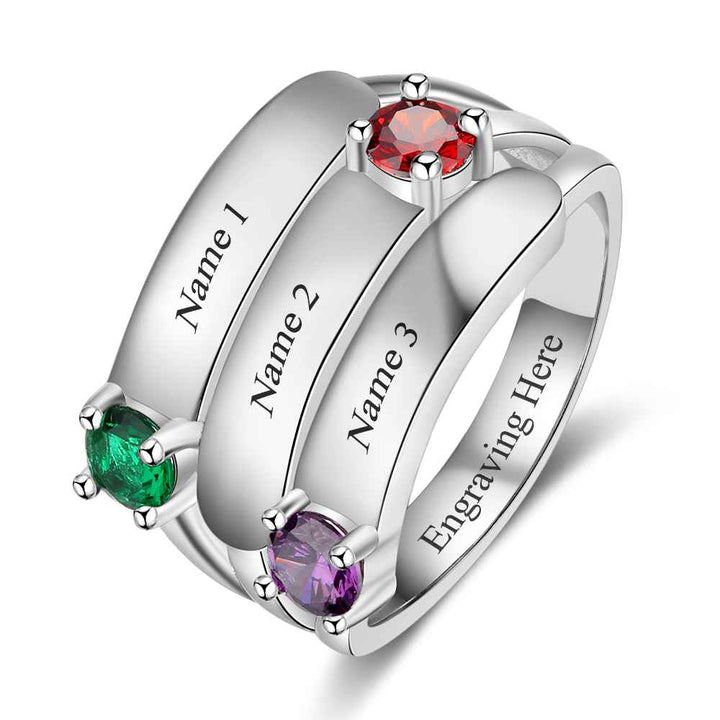 Engraved Silver Ring