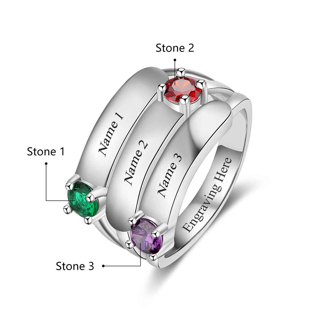 Engraved Silver Ring