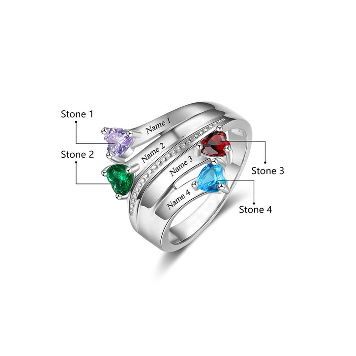 Sterling Silver Birthstone Ring