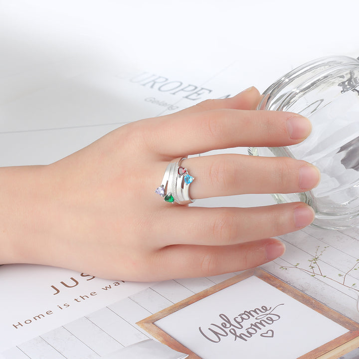Sterling Silver Birthstone Ring