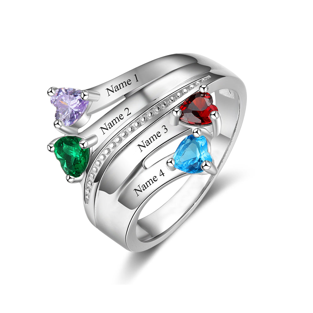 Sterling Silver Birthstone Ring