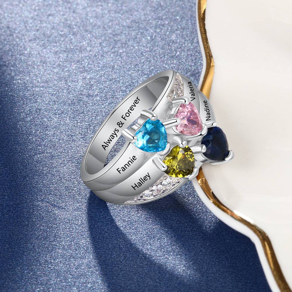 Birthstone Personalized Ring