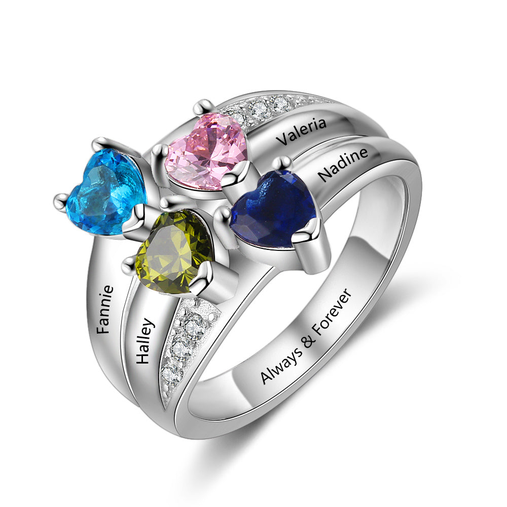 Birthstone Personalized Ring